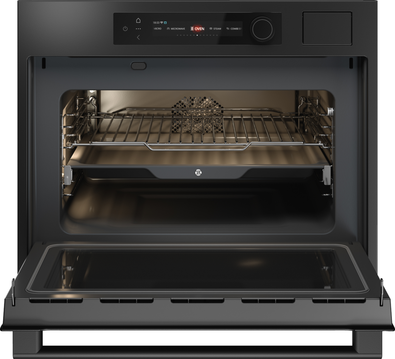 Духовой шкаф с функцией пароварки и СВЧ