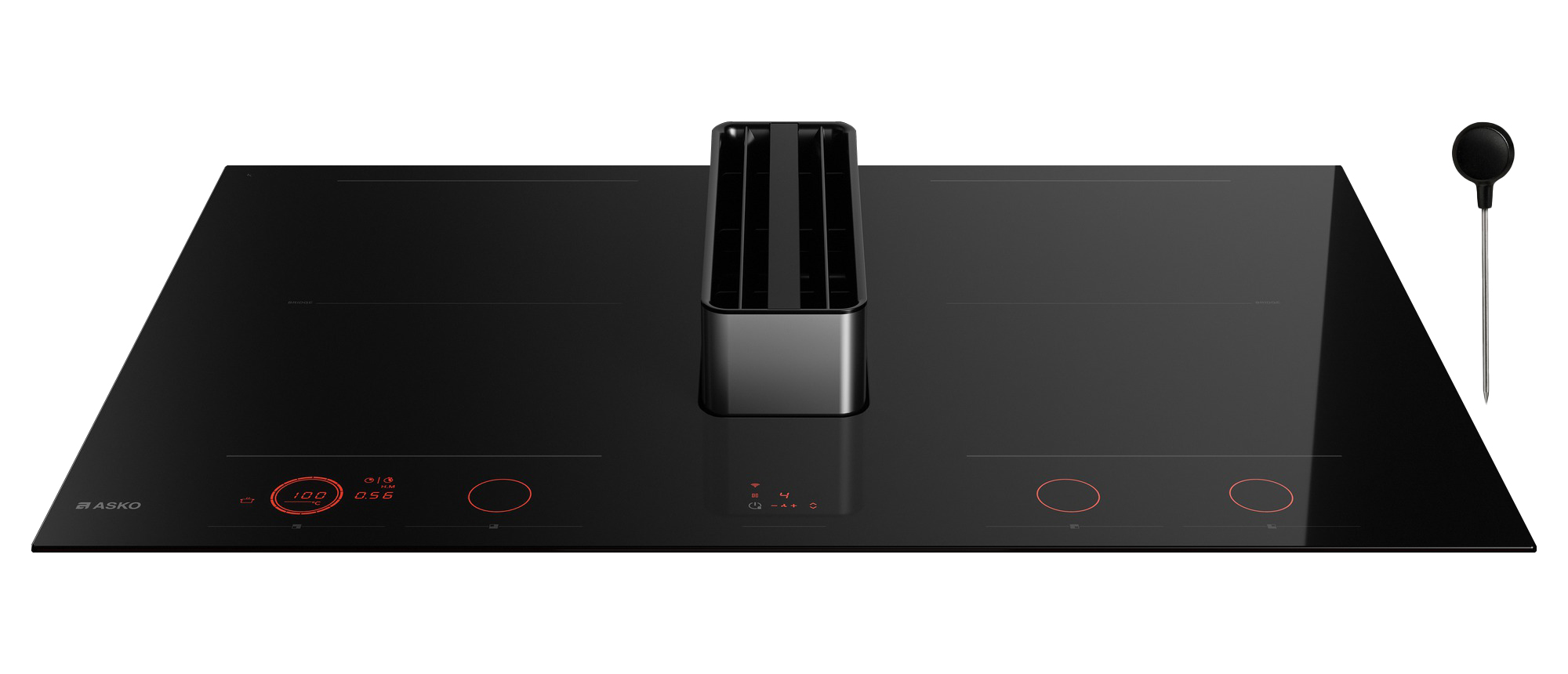 Индукционная варочная панель со встроенной вытяжкой