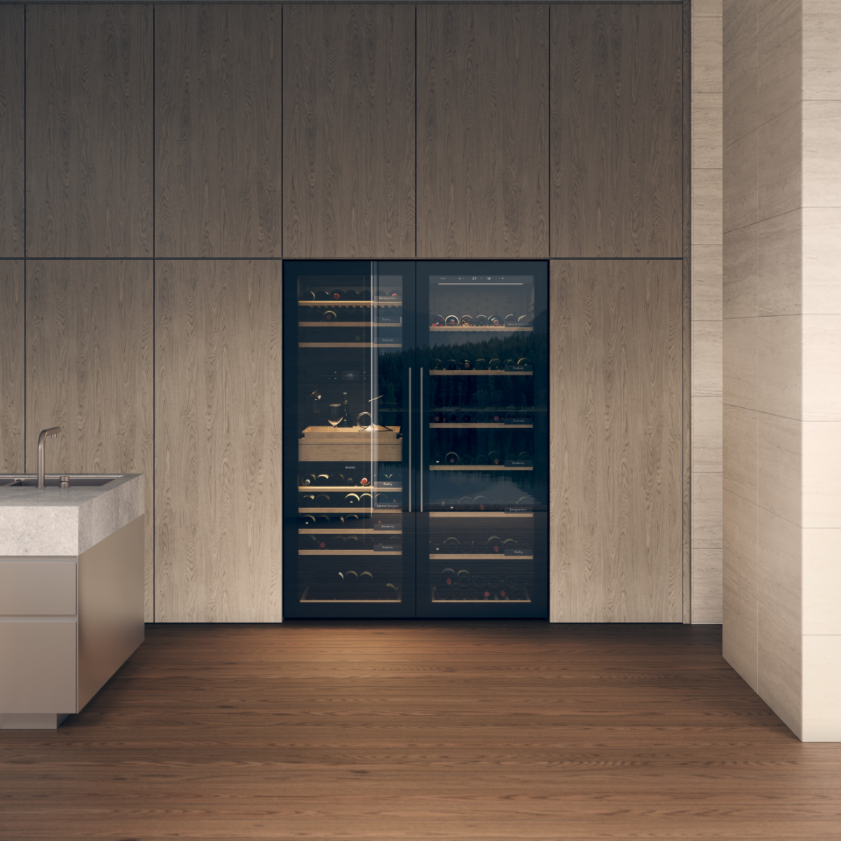 Винный климатический шкаф