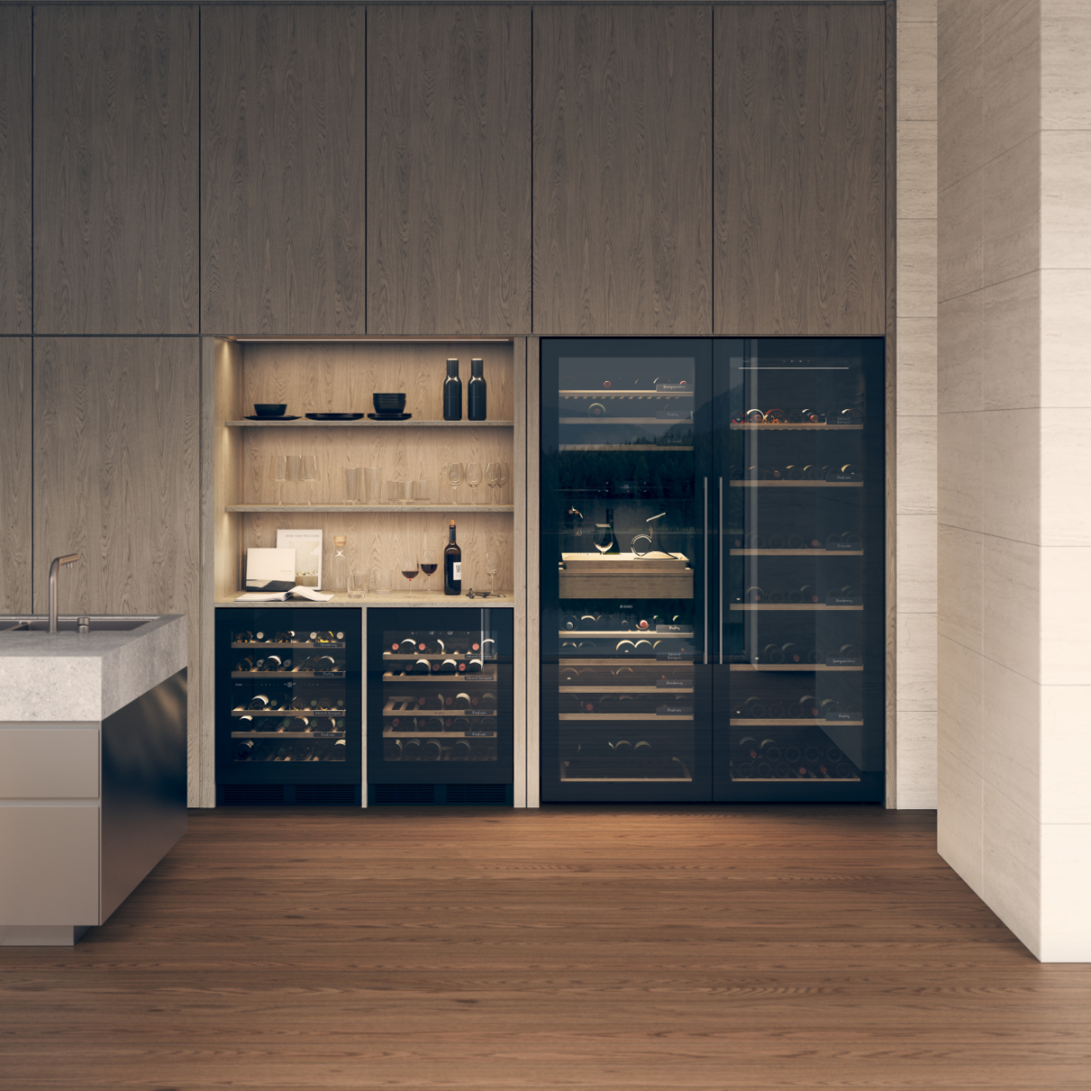 Винный климатический шкаф